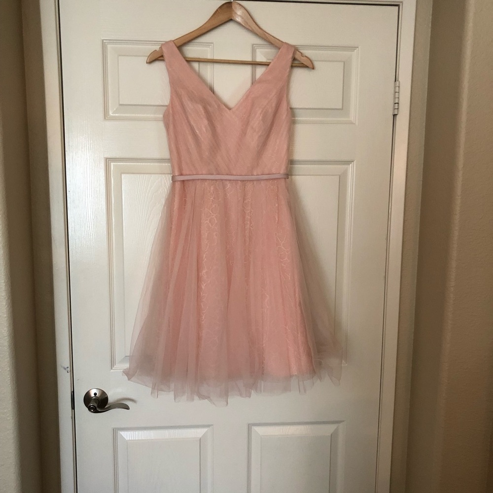 Pink bridesmaid dress